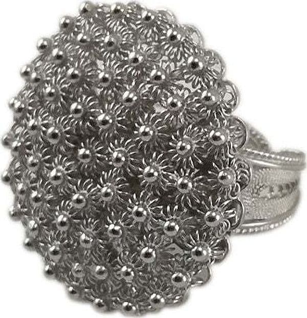 Anello filigrana argento 925 cerchio nido ape misura regolabile in Anelli Gioielleria Saba - Dolianova, commercioVirtuoso.it