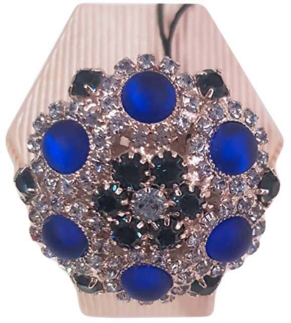 Anello Donna Kemira con pietre blu Cobalto e Brillantini Bianchi Anello per lei Art. KBA26/1/8 in Anelli E B Gioielli - Siderno, commercioVirtuoso.it