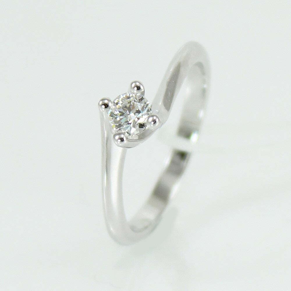 Anello donna solitario Mirco Visconti oro bianco con diamante 0.28 kt in Anelli Gioielleria Saba - Dolianova, commercioVirtuoso.it