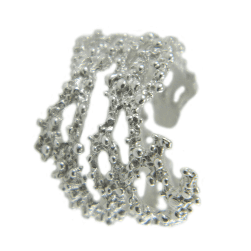 Anello filigrana sarda effetto ramo corallo argento a grani in Anelli Gioielleria Saba - Dolianova, commercioVirtuoso.it