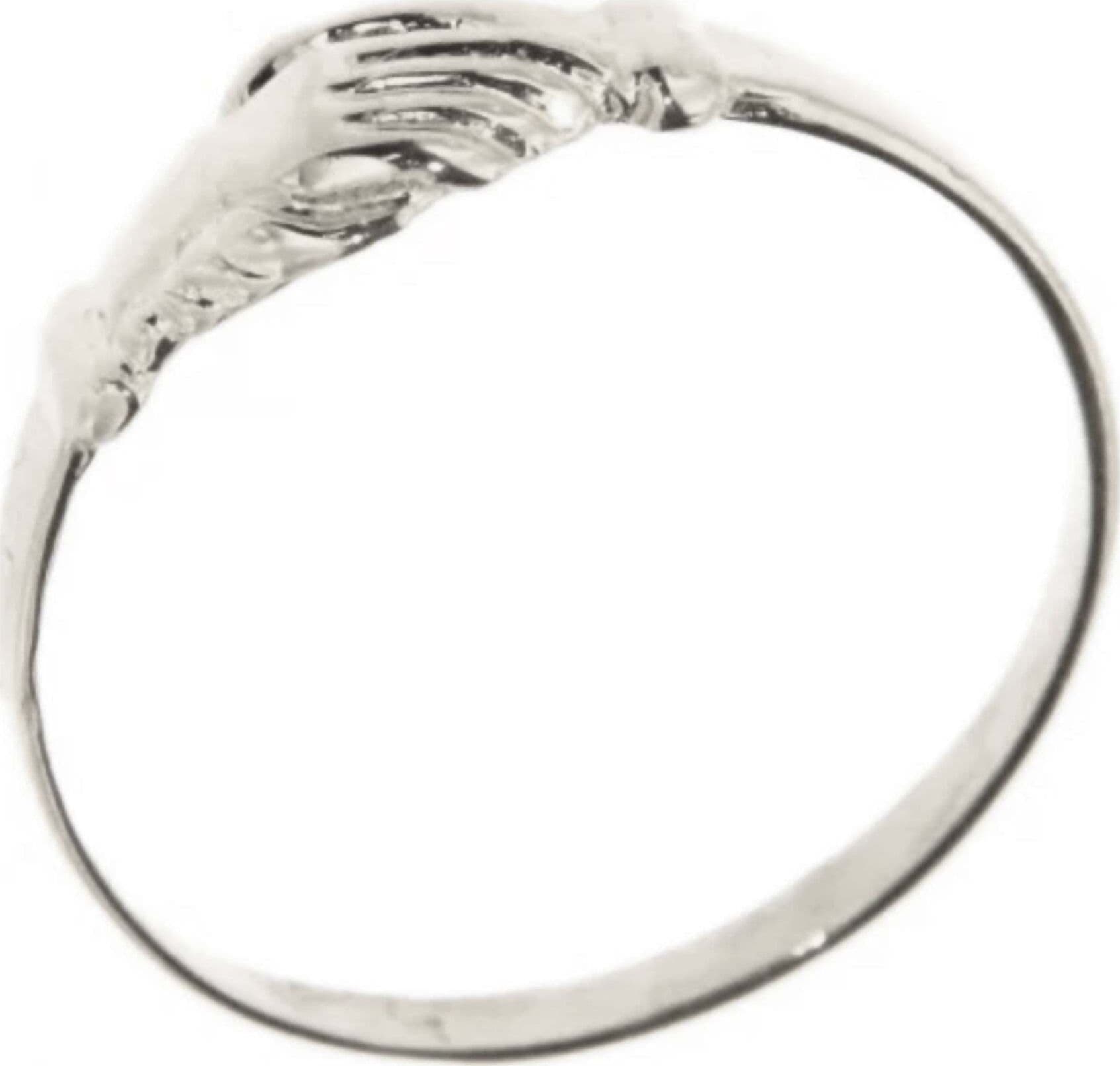 Anello Mani Di Santa Rita in Oro Bianco 18kt Anello Artigianale Made in Italy Di Santa Rita Da Mignolo Mis. 13 Idea Regalo Anello Da Mignolo Oro Santa Rita e Paolo in Anelli E B Gioielli - Siderno, commercioVirtuoso.it