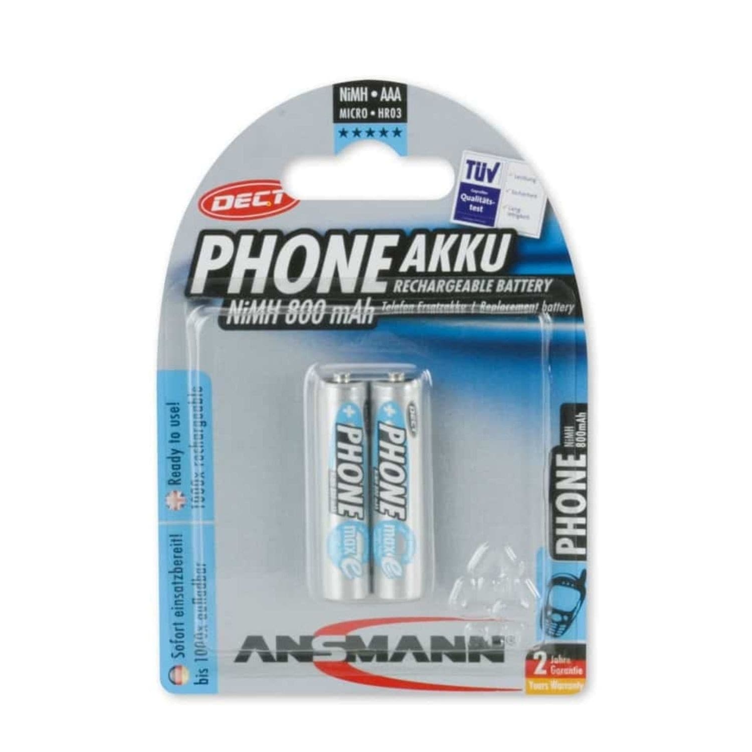 Ansmann-2x-Batterie-ricaricabili-mini-stilo-AAA