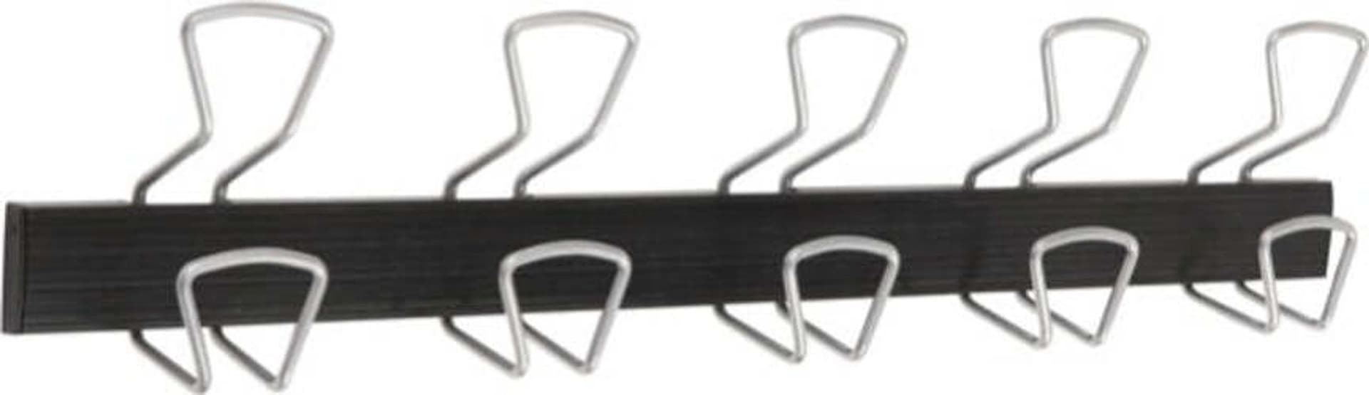 Appendiabiti a colonna a 5 posti - 76x7 2x16 cm - metallo-ABS - nero-grigio metallizzato - Alba Casa e cucina/Arredamento/Ingresso/Appendiabiti Eurocartuccia - Pavullo, Commerciovirtuoso.it