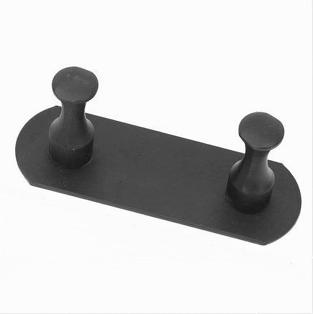 APPENDIABITI CON 2 GANCI NERO PER ACCAPPATOIO BAGNO CUCINA CASA DA PARETE 59751 in Ganci portasciugamani Trade Shop italia - Napoli, commercioVirtuoso.it