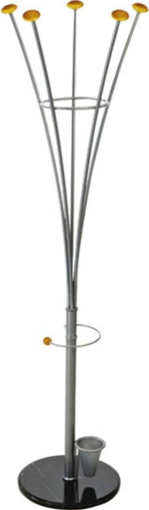 Appendiabiti con portaombrelli - 5 pomelli - 188x38 cm - argento - Alco Casa e cucina/Arredamento/Ingresso/Appendiabiti Eurocartuccia - Pavullo, Commerciovirtuoso.it