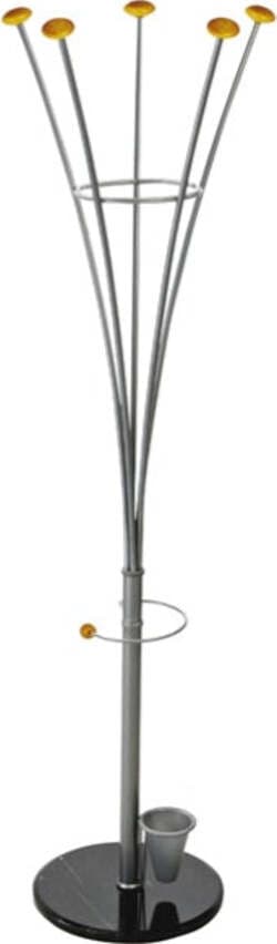 Appendiabiti con portaombrelli - 5 pomelli - 188x38 cm - argento - Alco Casa e cucina/Arredamento/Ingresso/Appendiabiti Eurocartuccia - Pavullo, Commerciovirtuoso.it