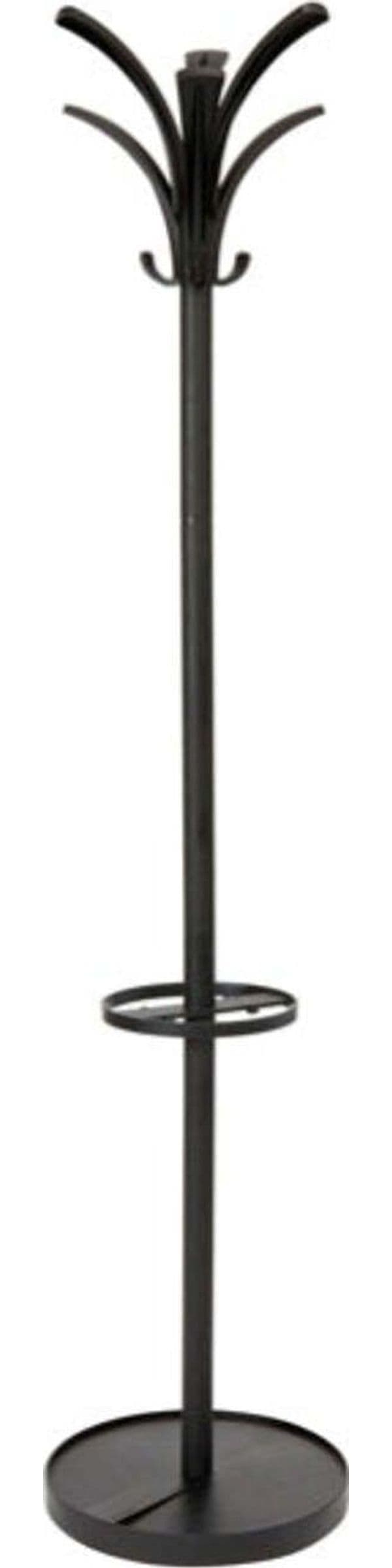 Appendiabiti con portaombrelli - 6 posti - 175x38 cm - nero - Alba Casa e cucina/Arredamento/Ingresso/Appendiabiti Eurocartuccia - Pavullo, Commerciovirtuoso.it