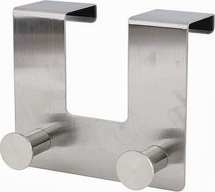 APPENDIABITI DA PORTA CON 2 GANCI 12.5 X 11.5CM SILVER ASCIUGAMANI VESTITI 87783 in Appendiabiti sopraporta Trade Shop italia - Napoli, commercioVirtuoso.it