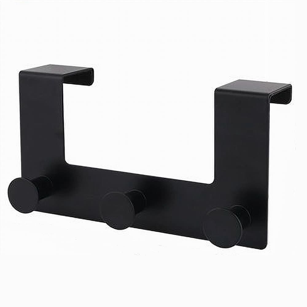 APPENDIABITI DA PORTA CON 3 GANCI 19.5X11.5CM NERO PER ASCIUGAMANI VESTITI 87776 in Appendiabiti sopraporta Trade Shop italia - Napoli, commercioVirtuoso.it