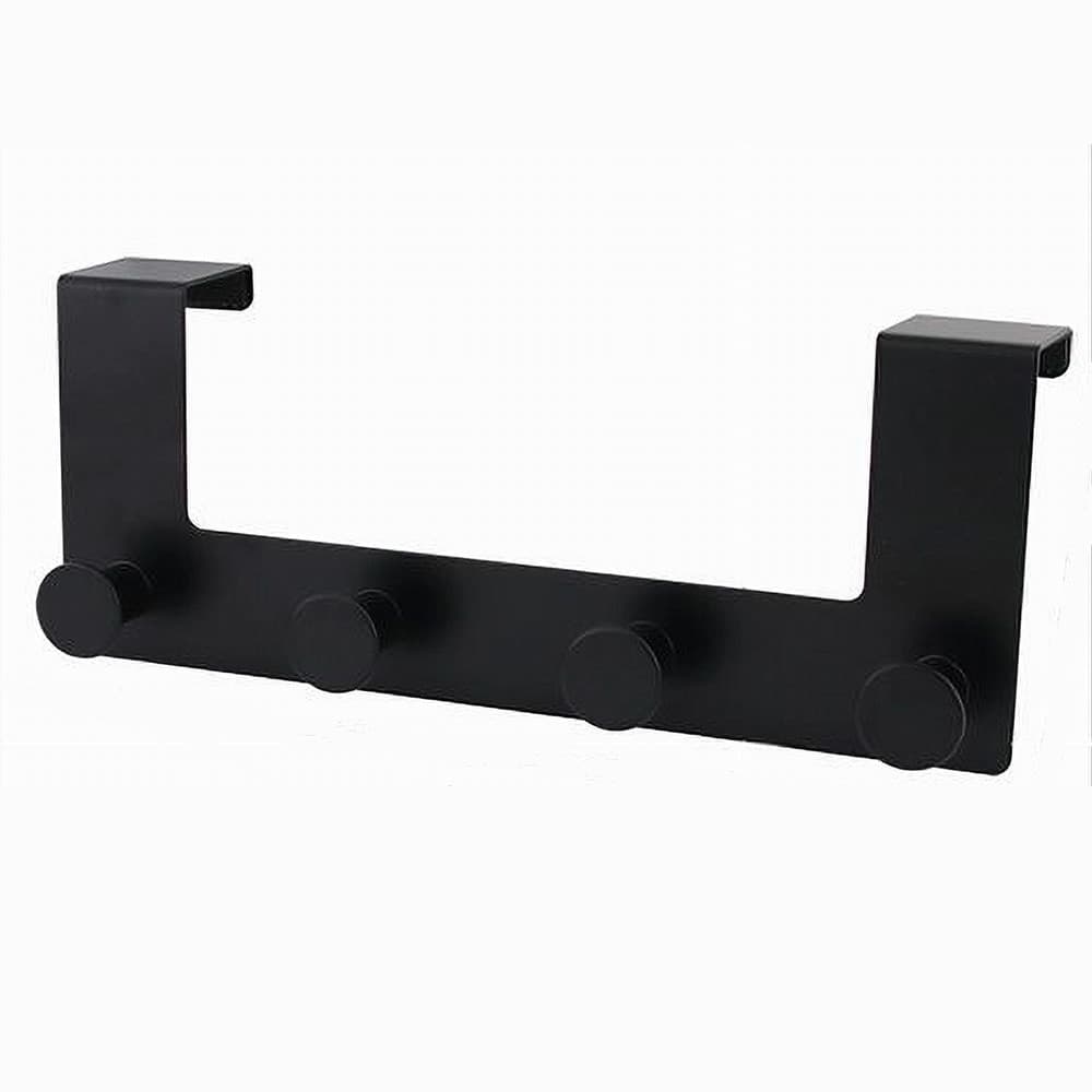 APPENDIABITI DA PORTA CON 4 GANCI 27 X 11.5CM NERO PER ASCIUGAMANI VESTITI 87777 in Appendiabiti sopraporta Trade Shop italia - Napoli, commercioVirtuoso.it