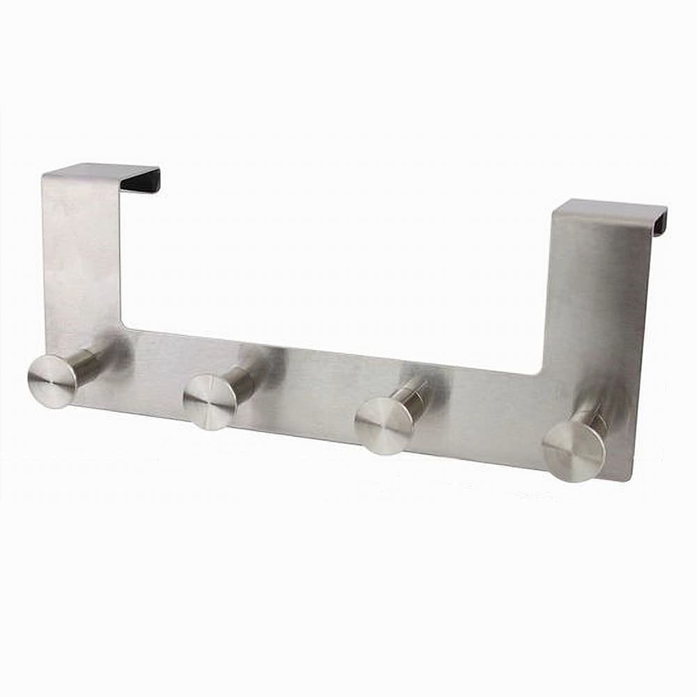APPENDIABITI DA PORTA CON 4 GANCI 27X11.5CM SILVER PER ASCIUGAMANI VESTITI 87785 in Appendiabiti sopraporta Trade Shop italia - Napoli, commercioVirtuoso.it