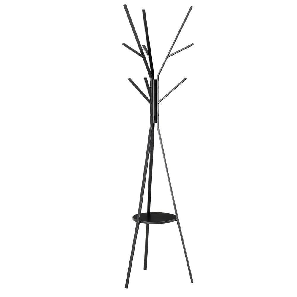 Appendiabiti Da Terra Attaccapanni In Metallo E Legno Nero 45 X 45 X 180 Cm Casa e cucina/Arredamento/Ingresso/Appendiabiti Trade Shop italia - Napoli, Commerciovirtuoso.it