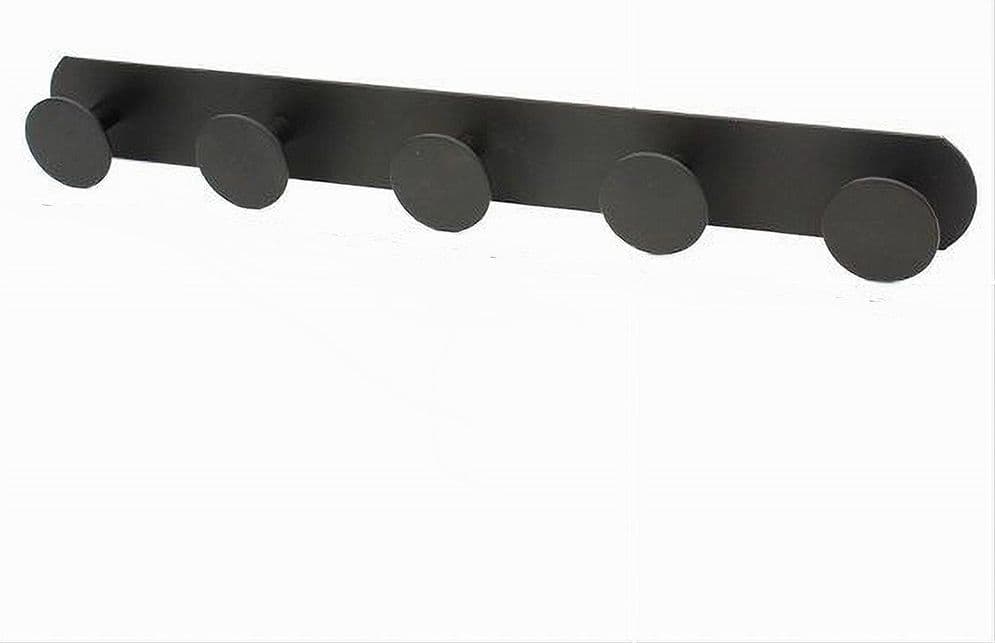 APPENDINO CON 5 GANCI APPENDI PORTA ASCIUGAMANO A 5 POSTI BAGNO CASA NERO 59769 in Ganci portasciugamani Trade Shop italia - Napoli, commercioVirtuoso.it