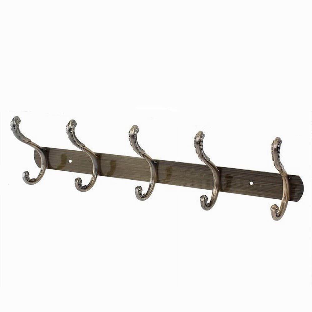 Appendino-Con-5-Ganci-Farfalla-Parete-Multiuso-Viti-Appendi-Abiti-44.5-Cm-52185