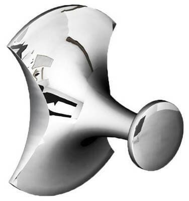 Appendino Da Parete Per Asciugamani Bagno Design Moderno Abs Cromato Serie Pico Arca Concept in Ganci portasciugamani Arca Concept - Brescia, commercioVirtuoso.it