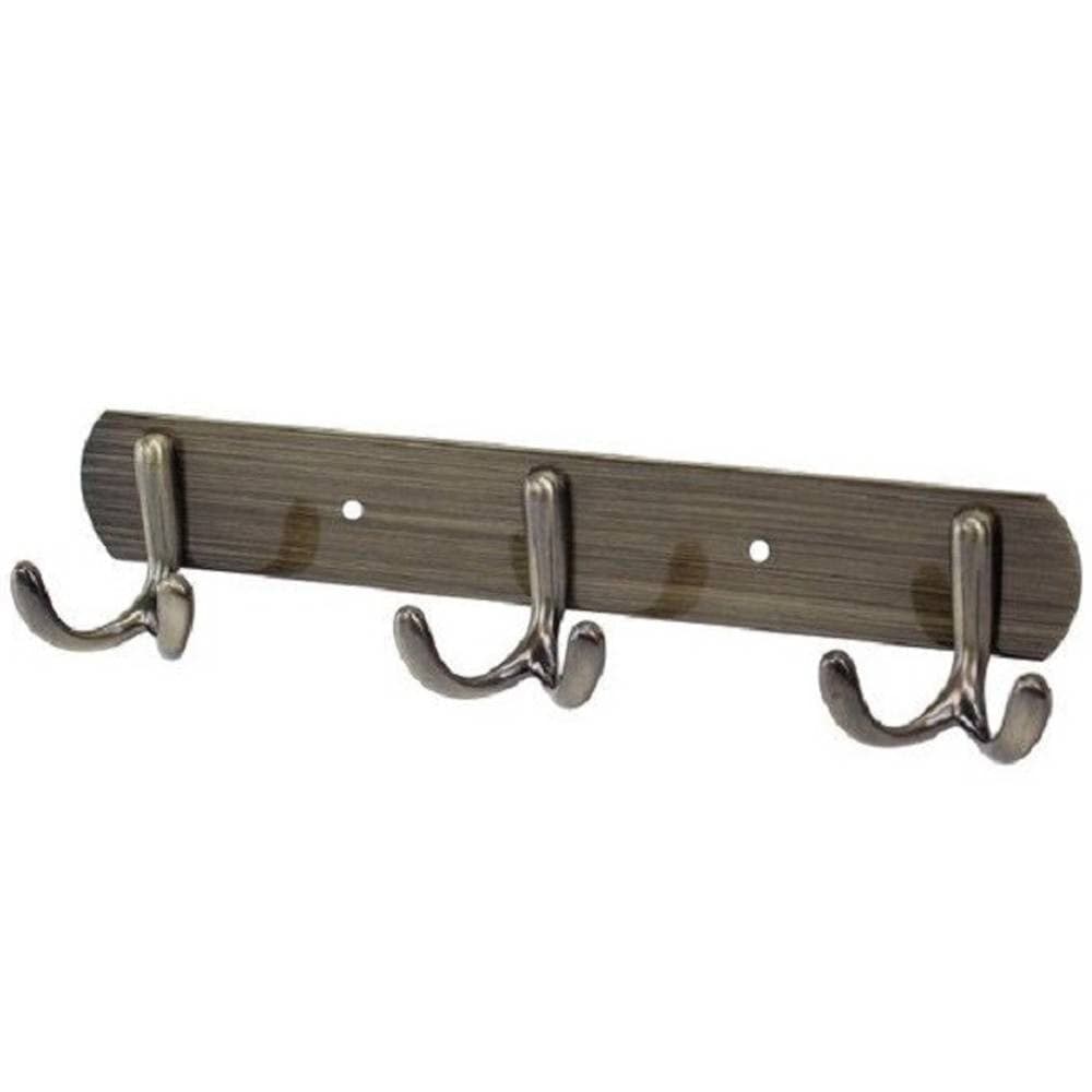 Appendino-Multiuso-A-3-Ganci-Finitura-Bronzo-Spazzolato-Lunghezza-24.5-Cm-52914