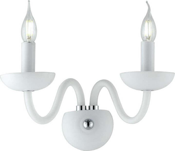 Applique Alfiere Bianco 2Xe14 37X26X23Cm Illuminazione/Illuminazione per interni/Illuminazioni per pareti/Applique Led Mall Home - Napoli, Commerciovirtuoso.it