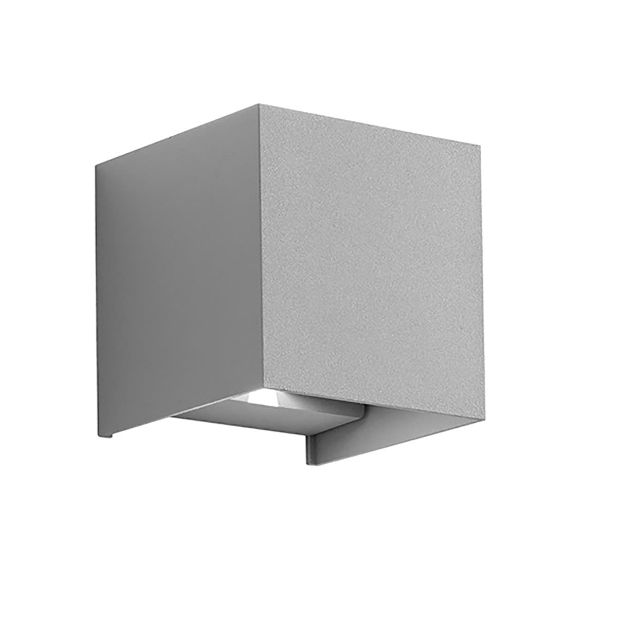 Applique-alluminio-Gea-Led-HENK-Q-GES862C-LED-IP54-3000°K-fascio-regolabile-lampada-parete-biemissione-moderna-cubo-esterno