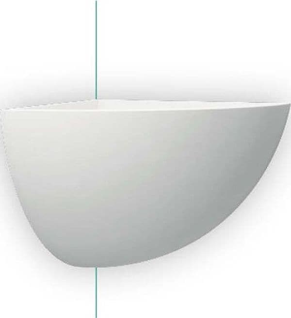 Applique-angolare-gesso-Belfiore-9010-HARA-ANGLE-7305.42-E27-LED-lampada-parete