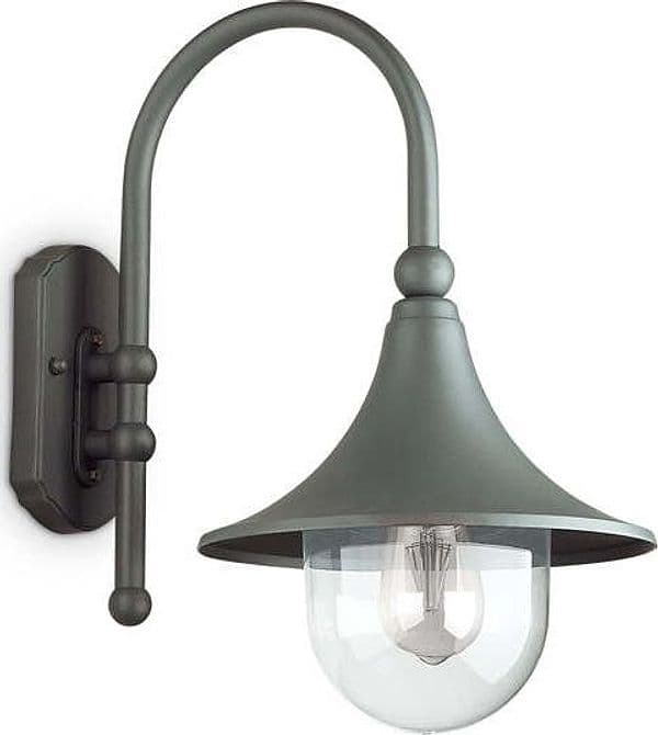 Applique-Arco-Rustica-Country-Cima-Alluminio-Antracite-1-Luce-E27