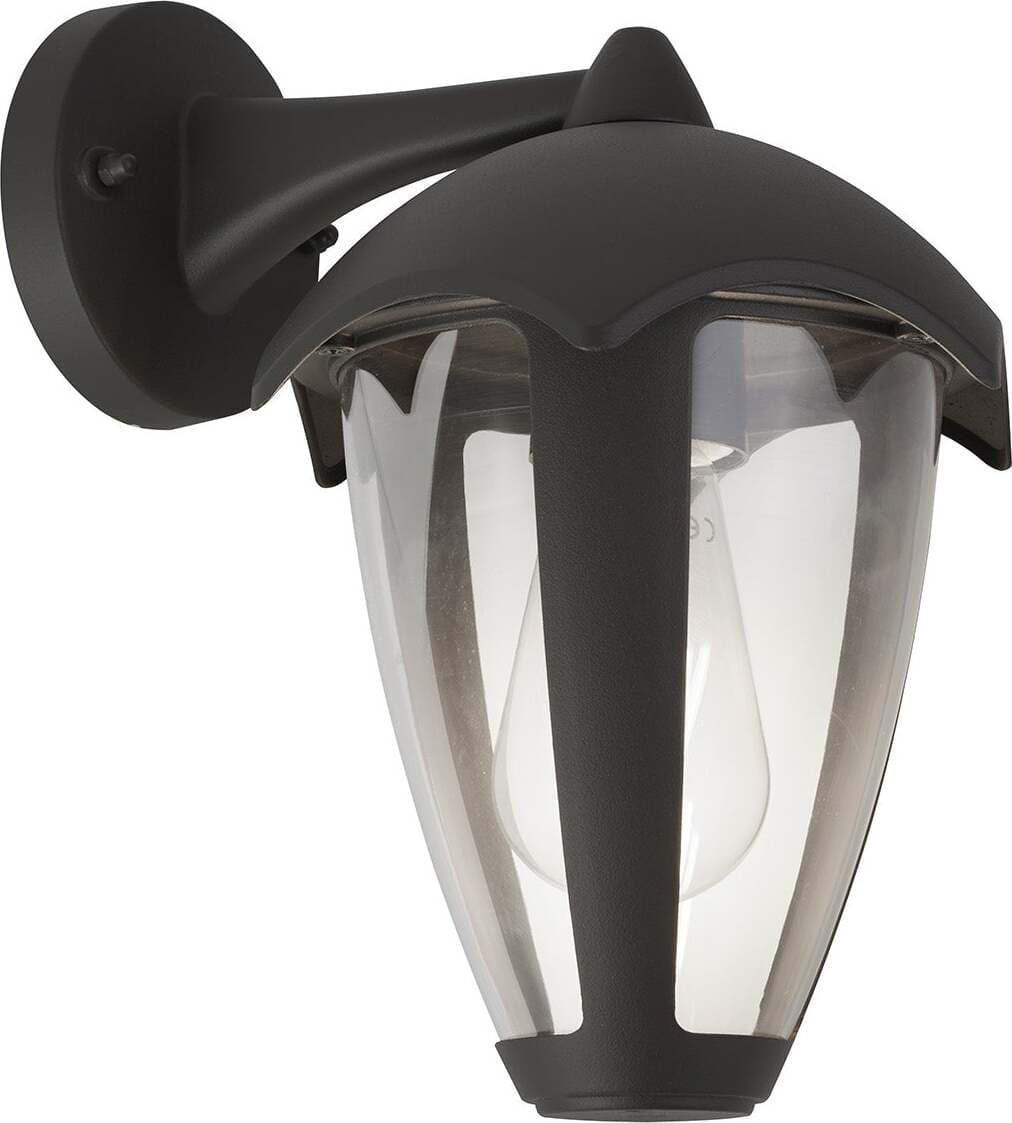 Applique-Campanula-Alluminio-Grigio-Policarbonato-Trasparente-1-Luce-E27