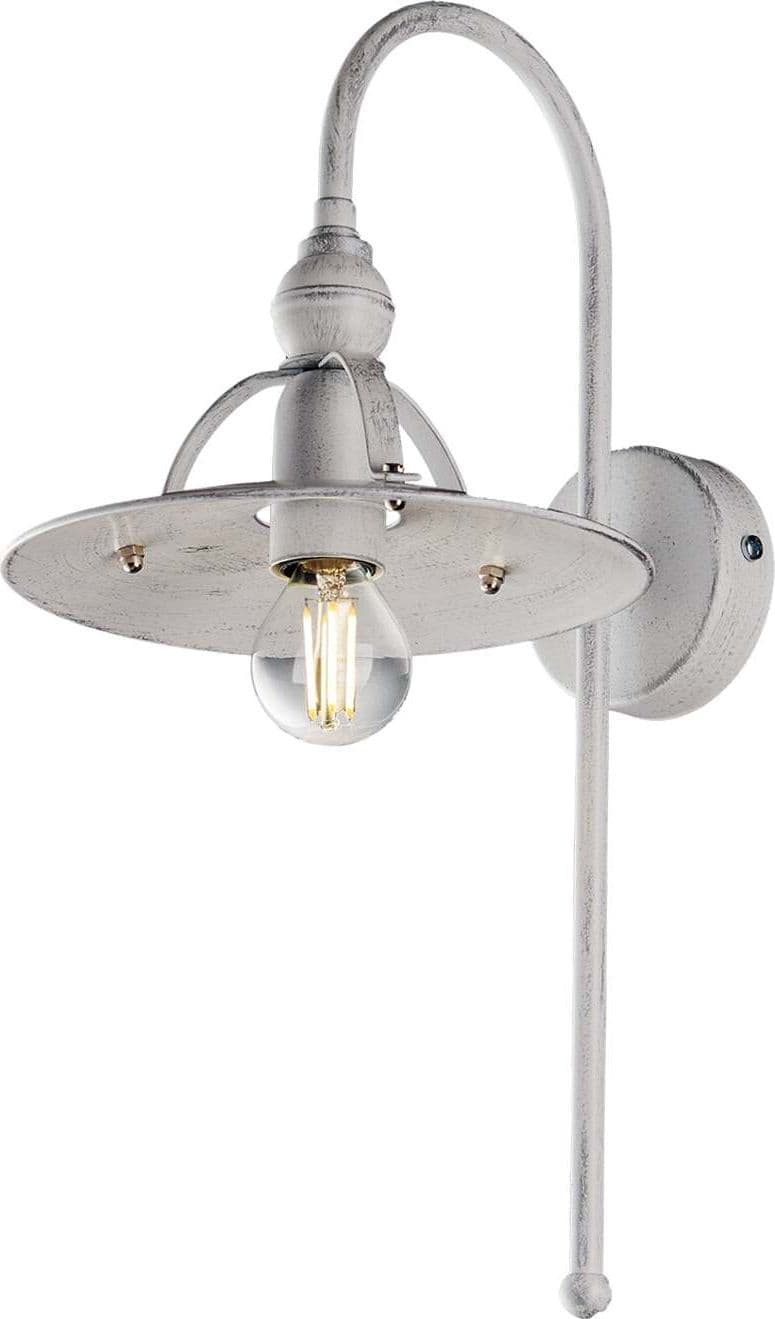 Applique-Cantina-Stile-Industrial-1-Luce-Ferro-Bianco-E-Argento
