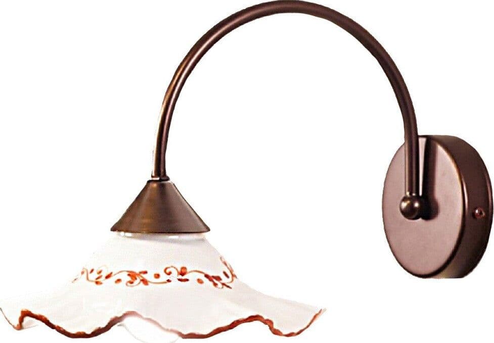 Applique-ceramica-Due-P-illuminazione-HOPE-AP-E27-LED-classica-lampada-parete