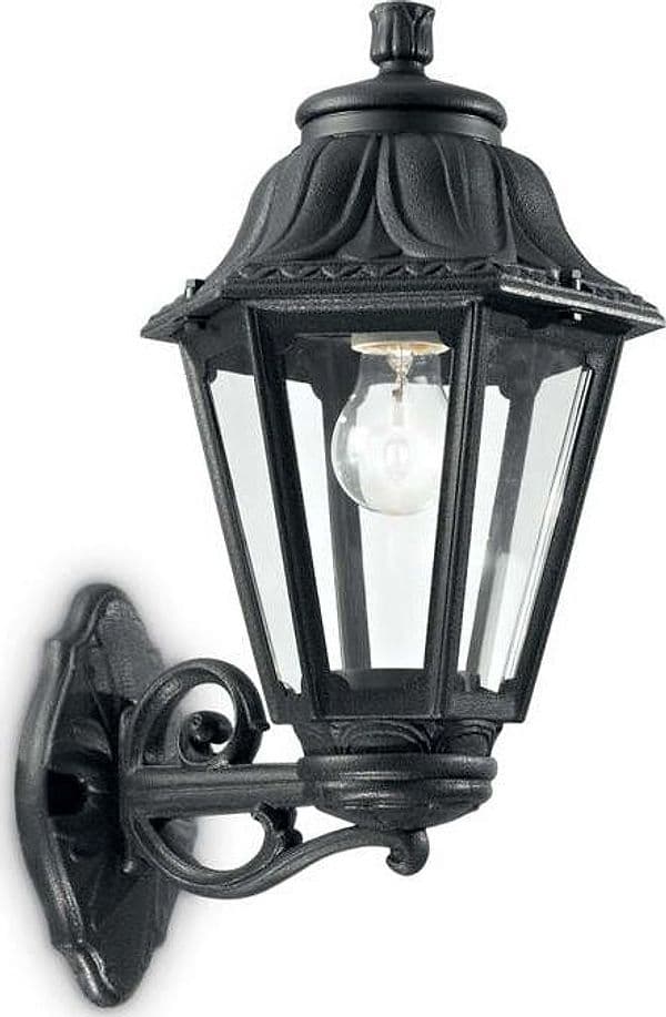 Applique-Classica-Dafne-Materie-Plastiche-Nero-1-Luce-E27-Big