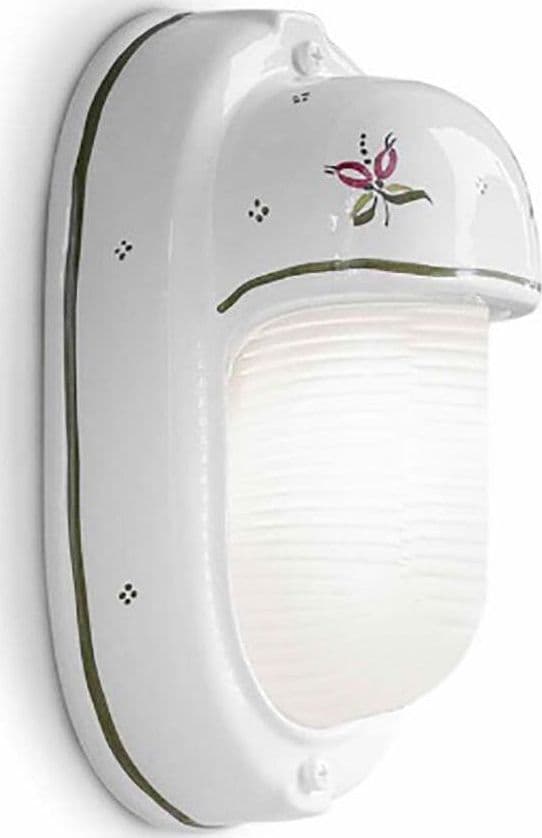 Applique classica Ferroluce BRINDISI C292 AP E27 LED ceramica lampada parete