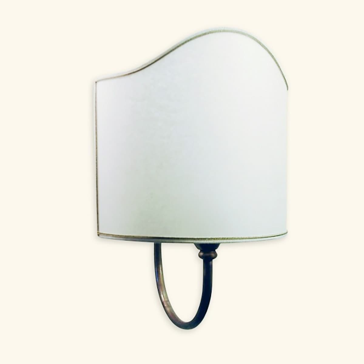 Applique-classica-Lampadari-Bartalini-ALKI-A1G-E27-LED-ottone-tessuto-lampada-parete