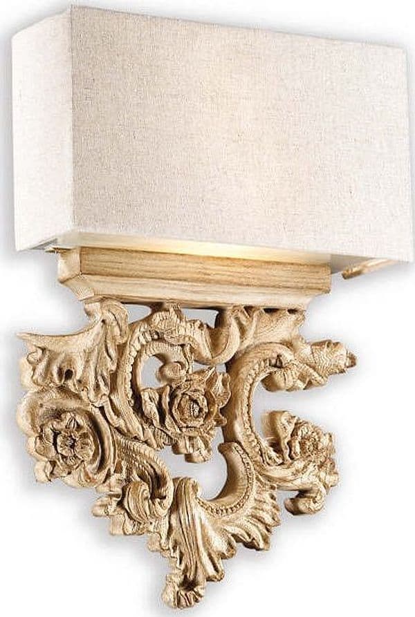 Applique-Classica-Peter-Materie-Plastiche-Canvas-Beige-2-Luci-E14