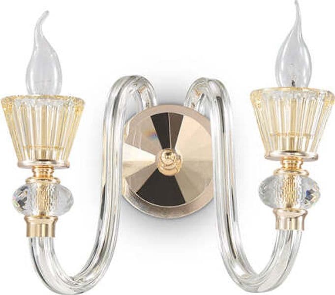 Applique-Classica-Strauss-Vetro-Oro-2-Luci-E14
