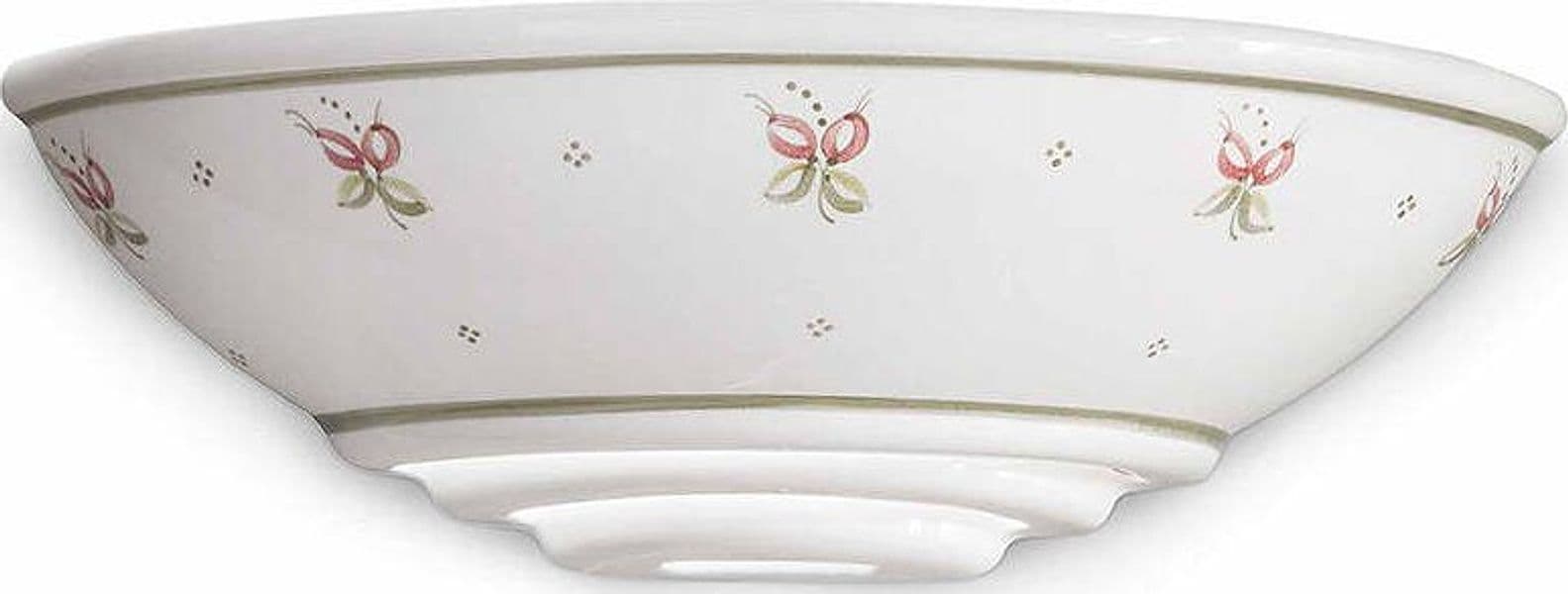 Applique-Classica-Trieste-Bianco-Decorato-Filo-Verde-1-Luce-E27