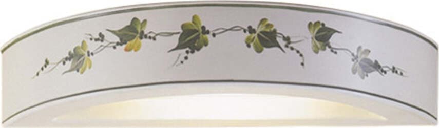 Applique-Classica-Trieste-Bianco-Decorato-Filo-Verde-Prato-1-Luce-R7S