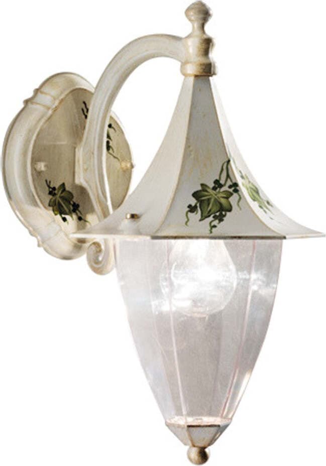 Applique-classico-Ferroluce-AREZZO-A600-AP-E27-LED-alluminio-lampada-parete