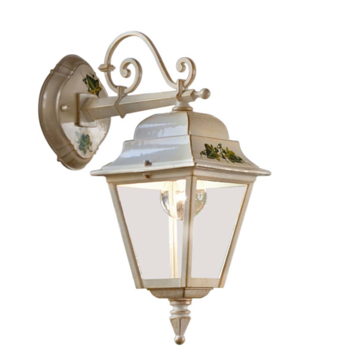 Applique-classico-Ferroluce-GORIZIA-A100-AP-E27-LED-alluminio-lampada-parete