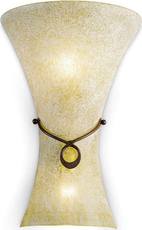 Applique-classico-Flami-DAPHNE-6088-AGF-E14-LED-vetro-soffiato-lampada-parete