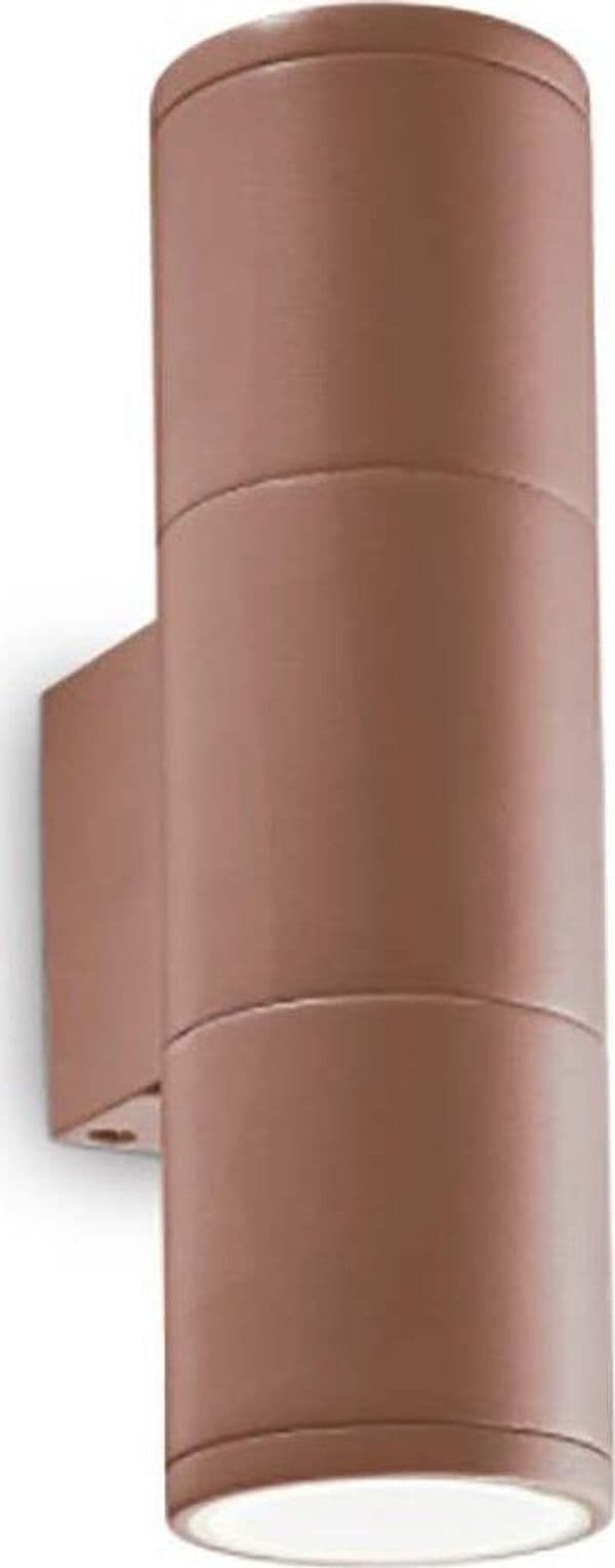Applique-classico-Ideal-Lux-GUN-AP2-SMALL-163635-GU10-LED-alluminio-lampada-parete-biemissione