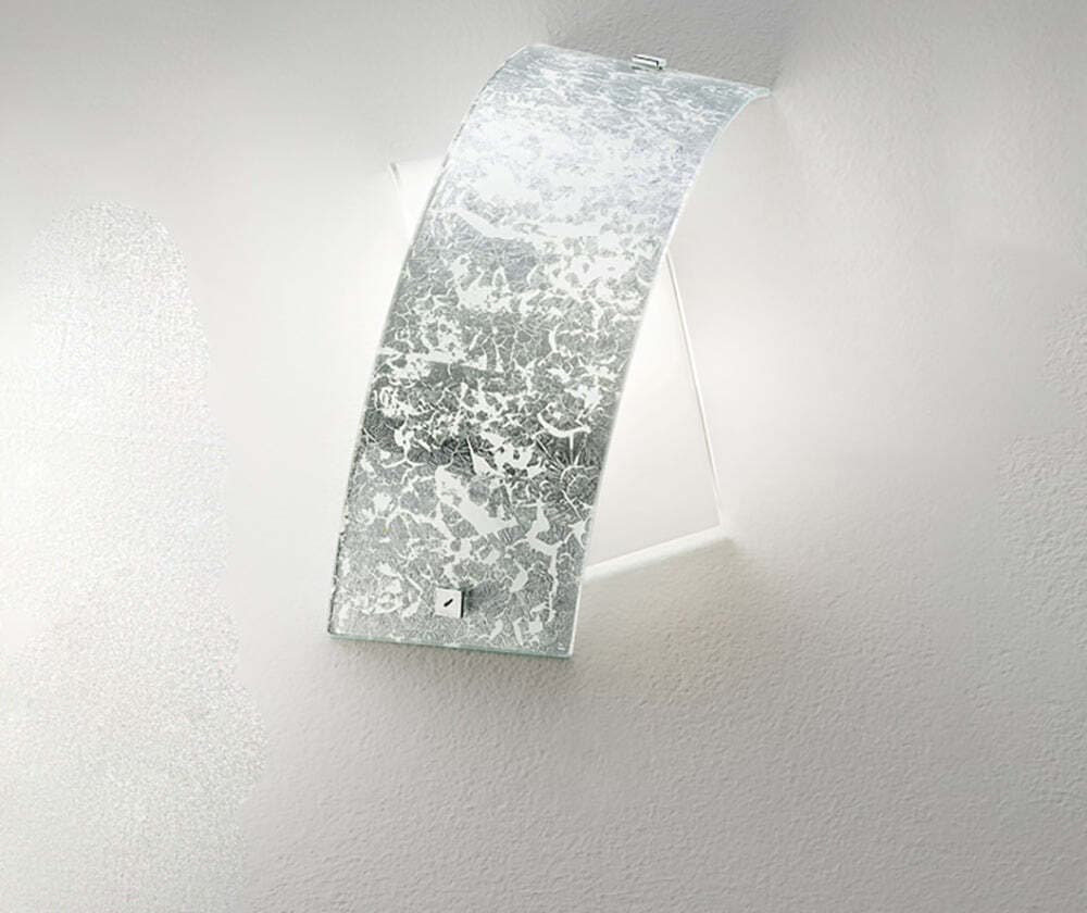 Applique-Contemporanea-Camilla-Metallo-Bianco-E-Vetro-Argento-4-Luci-E14-L.-54Cm