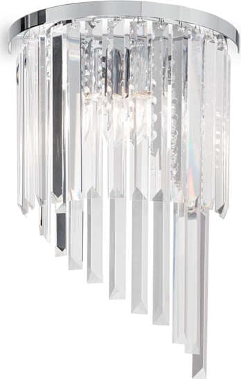 Applique-Contemporanea-Carlton-Metallo-Cristallo-Cromo-3-Luci-E14