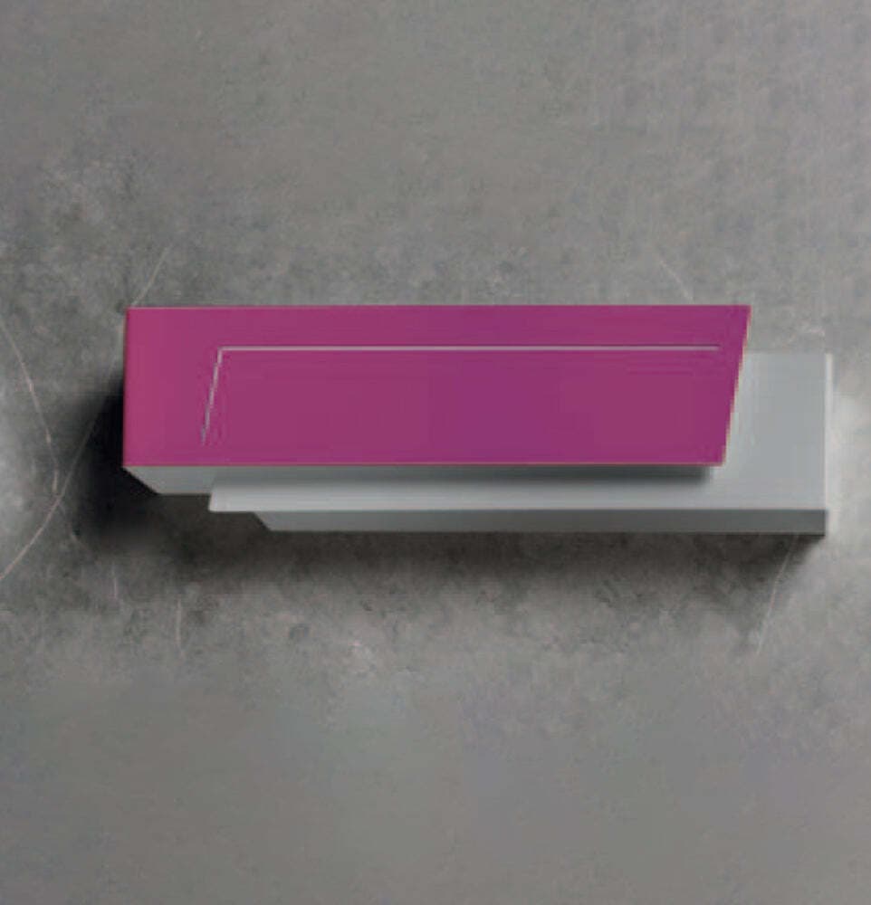 Applique-Contemporanea-Clap-Metallo-Magenta-Led-18W
