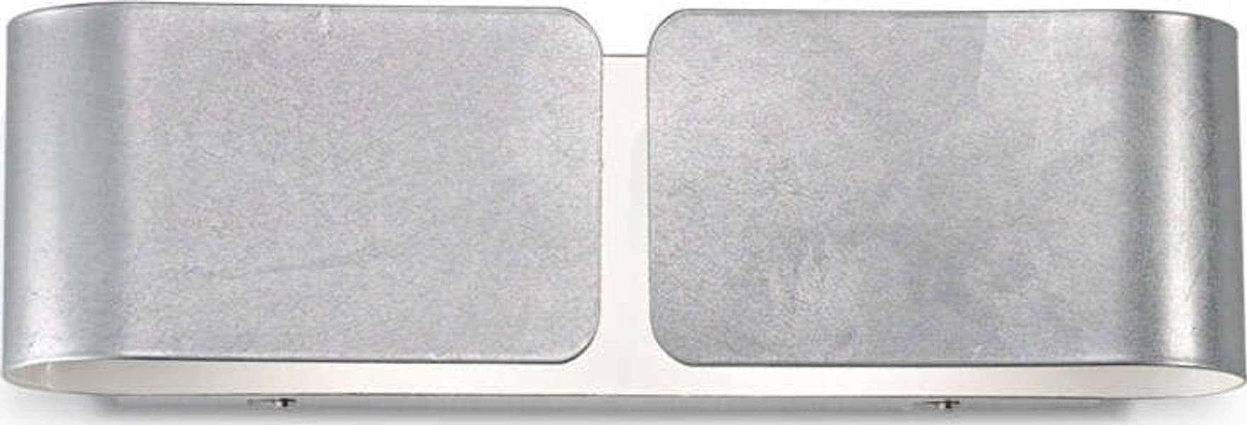 Applique-Contemporanea-Clip-Metallo-Argento-2-Luci-E27