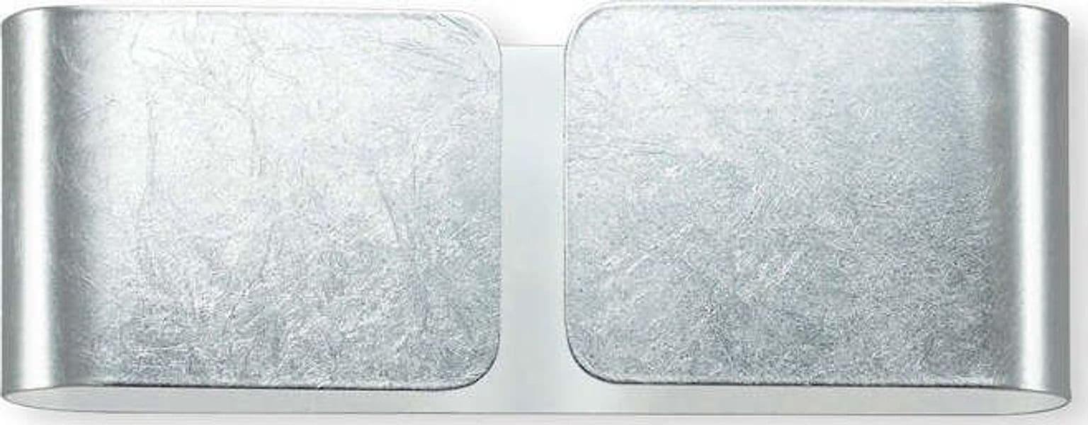 Applique-Contemporanea-Clip-Metallo-Argento-2-Luci-G9-3W-3000K-Luce-Calda