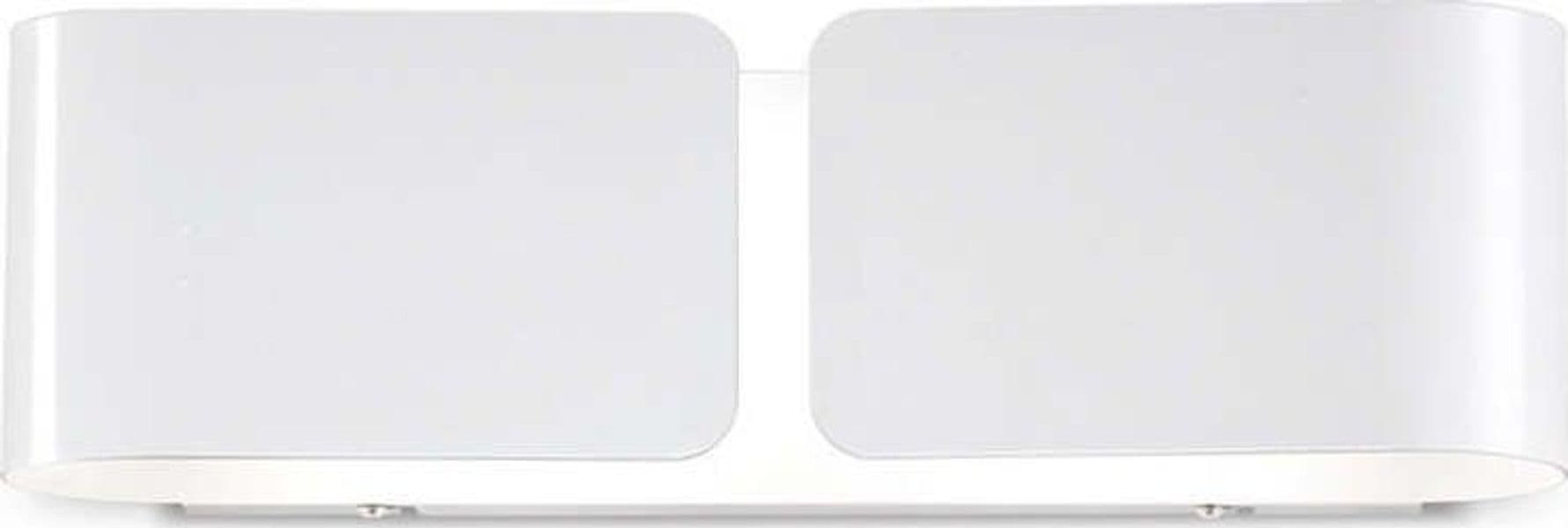 Applique-Contemporanea-Clip-Metallo-Bianco-2-Luci-E27