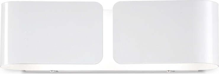 Applique-Contemporanea-Clip-Metallo-Bianco-2-Luci-E27