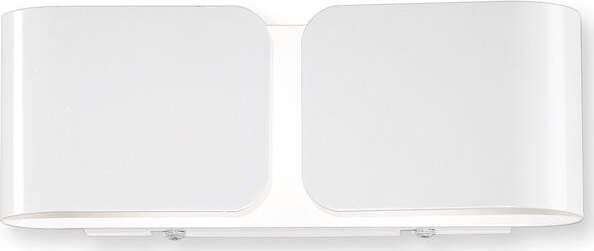 Applique-Contemporanea-Clip-Metallo-Bianco-2-Luci-G9-3W-3000K-Luce-Calda