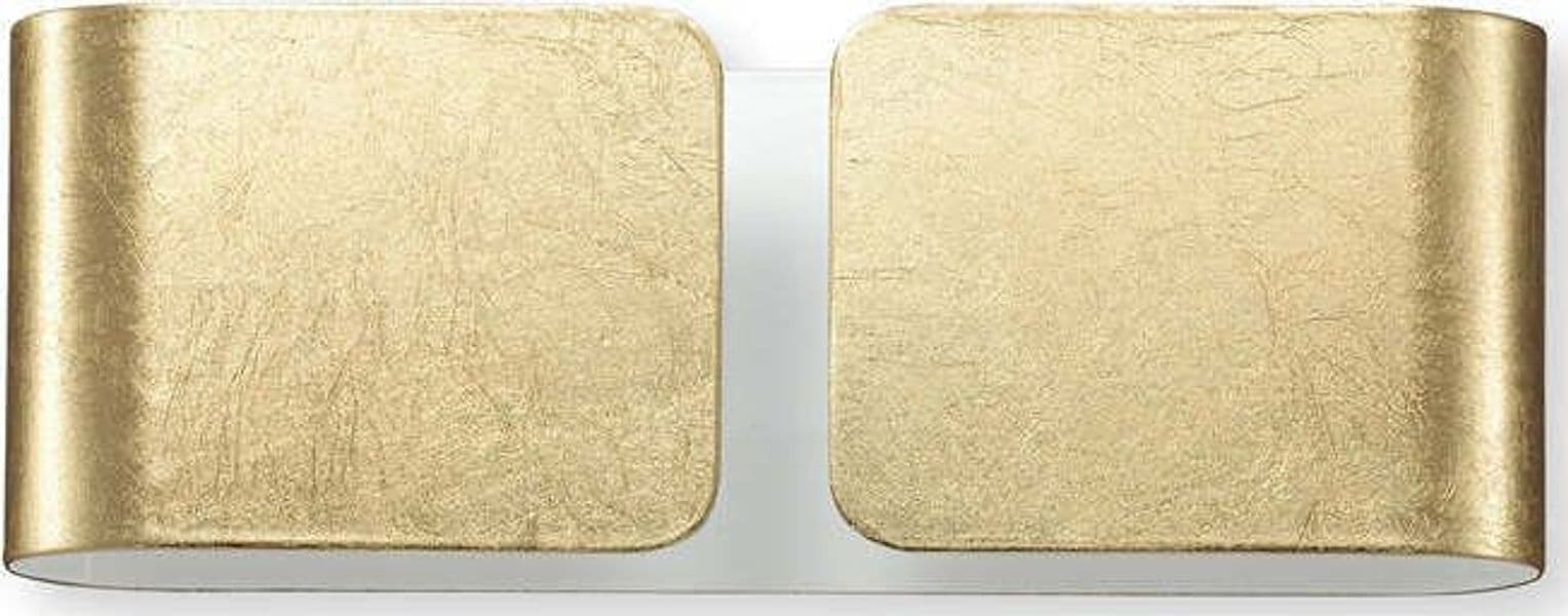 Applique-Contemporanea-Clip-Metallo-Oro-2-Luci-G9-3W-3000K-Luce-Calda
