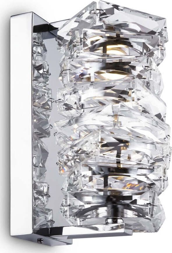 Applique-Contemporanea-Coil-Struttura-Acciaio-Cromo-E-Diffusore-Vetro-Led