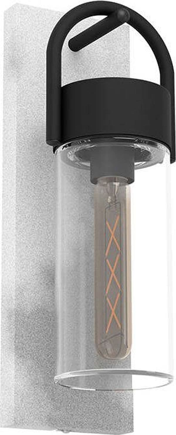 Applique-Contemporanea-Da-Esterno-Carraro-1-Luce-Acciaio-Grigio-E-Nero