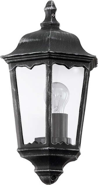 Applique-Contemporanea-Da-Esterno-Navedo-1-Luce-Alluminio-Fuso-Nero-E-Argento